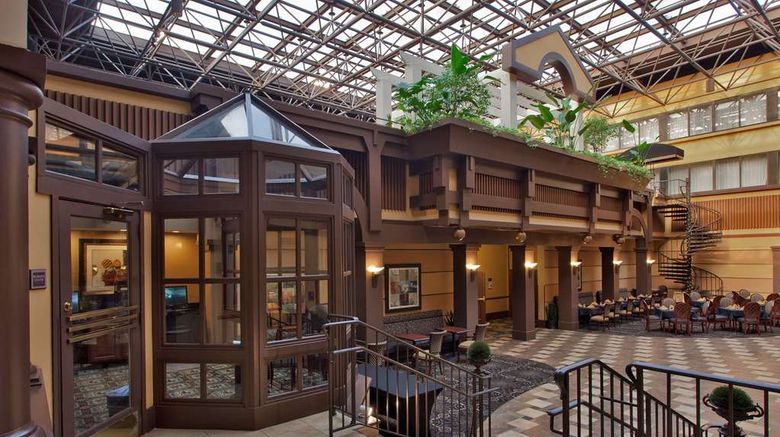 The Rockville Hotel a Ramada by Wyndham Lobby. Images powered by <a href="https://iceportal.shijigroup.com" target="_blank" rel="noopener">Ice Portal</a>.