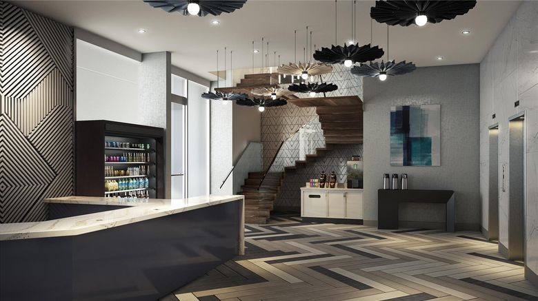 <b>Hyatt Place New York Chelsea Lobby</b>. Images powered by <a href="https://iceportal.shijigroup.com/" title="IcePortal" target="_blank">IcePortal</a>.