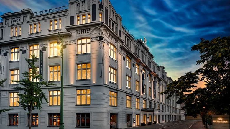 Hermitage Hotel Prague Exterior. Images powered by <a href="https://iceportal.shijigroup.com" target="_blank" rel="noopener">Ice Portal</a>.