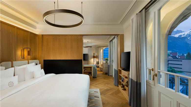 <b>Kempinski Palace Engelberg Room</b>. Images powered by <a href="https://iceportal.shijigroup.com/" title="IcePortal" target="_blank">IcePortal</a>.
