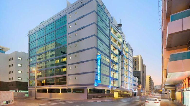 <b>Howard Johnson Plaza by Wyndham Deira Exterior</b>. Images powered by <a href="https://iceportal.shijigroup.com/" title="IcePortal" target="_blank">IcePortal</a>.
