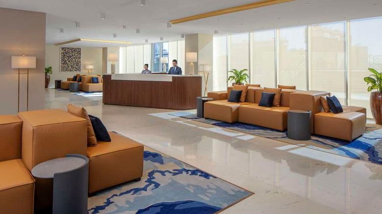 <b>Avani+ Palm View Dubai Hotel & Suites Lobby</b>. Images powered by <a href="https://iceportal.shijigroup.com/" title="IcePortal" target="_blank">IcePortal</a>.
