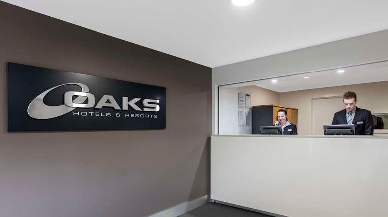<b>Oaks Brisbane Mews Suites Lobby</b>. Images powered by <a href="https://iceportal.shijigroup.com/" title="IcePortal" target="_blank">IcePortal</a>.