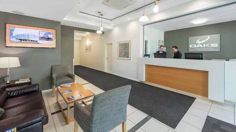<b>Oaks Brisbane on Margaret Suites Lobby</b>. Images powered by <a href="https://iceportal.shijigroup.com/" title="IcePortal" target="_blank">IcePortal</a>.