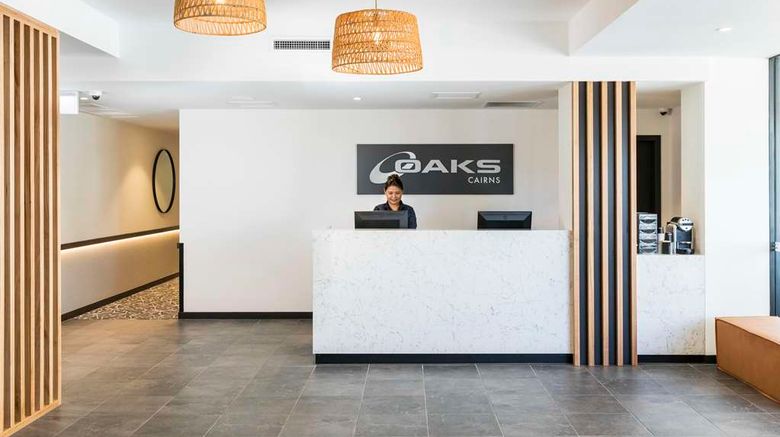 <b>Oaks Cairns Hotel Lobby</b>. Images powered by <a href="https://iceportal.shijigroup.com/" title="IcePortal" target="_blank">IcePortal</a>.
