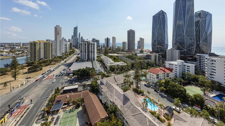 Oaks Gold Coast Hotel Exterior. Images powered by <a href="https://iceportal.shijigroup.com" target="_blank" rel="noopener">Ice Portal</a>.