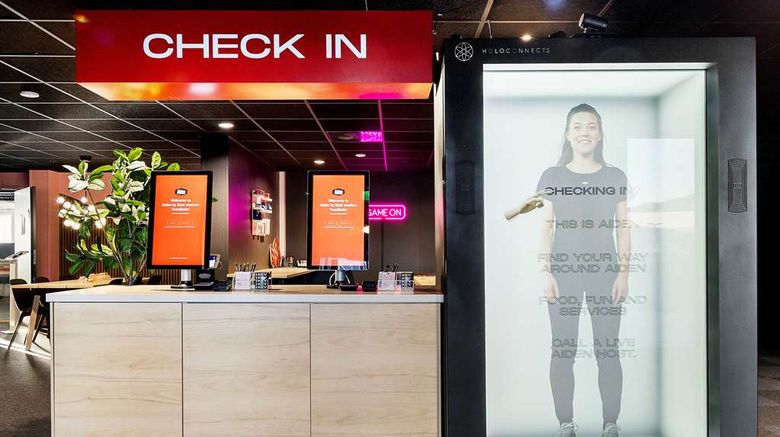 <b>Aiden by Best Western Trondheim Airport Lobby</b>. Images powered by <a href="https://iceportal.shijigroup.com/" title="IcePortal" target="_blank">IcePortal</a>.