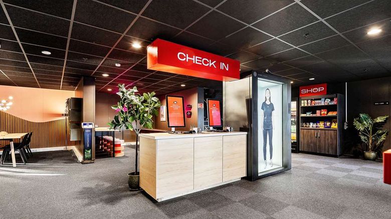 <b>Aiden by Best Western Trondheim Airport Lobby</b>. Images powered by <a href="https://iceportal.shijigroup.com/" title="IcePortal" target="_blank">IcePortal</a>.