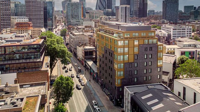 <b>Hyatt Place London City East Exterior</b>. Images powered by <a href="https://iceportal.shijigroup.com/" title="IcePortal" target="_blank">IcePortal</a>.