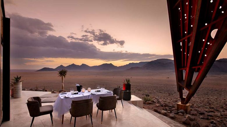 <b>andBeyond Sossusvlei Desert Lodge Restaurant</b>. Images powered by <a href="https://iceportal.shijigroup.com/" title="IcePortal" target="_blank">IcePortal</a>.