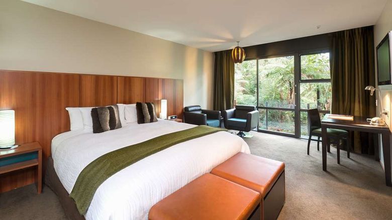 <b>Te Waonui Forest Retreat Room</b>. Images powered by <a href="https://iceportal.shijigroup.com/" title="IcePortal" target="_blank">IcePortal</a>.