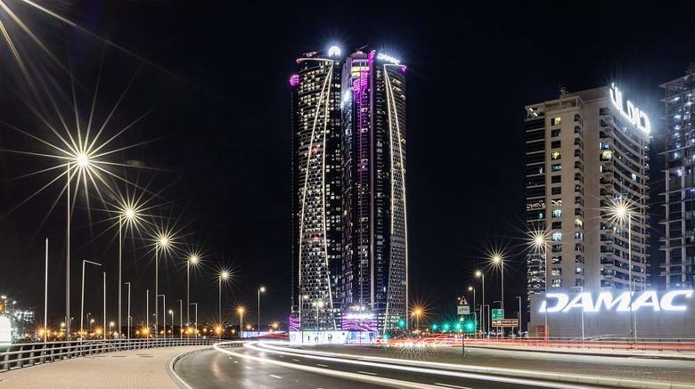 Paramount Hotel Dubai Exterior. Images powered by <a href="https://iceportal.shijigroup.com" target="_blank" rel="noopener">Ice Portal</a>.