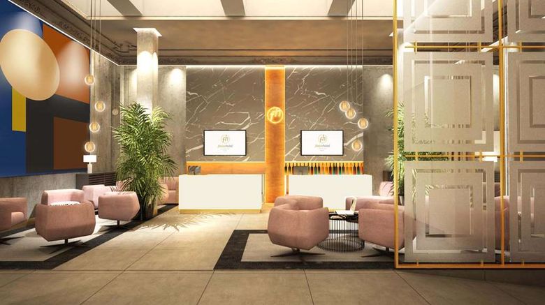 <b>Grand Focus Hotel Szczecin Lobby</b>. Images powered by <a href="https://iceportal.shijigroup.com/" title="IcePortal" target="_blank">IcePortal</a>.
