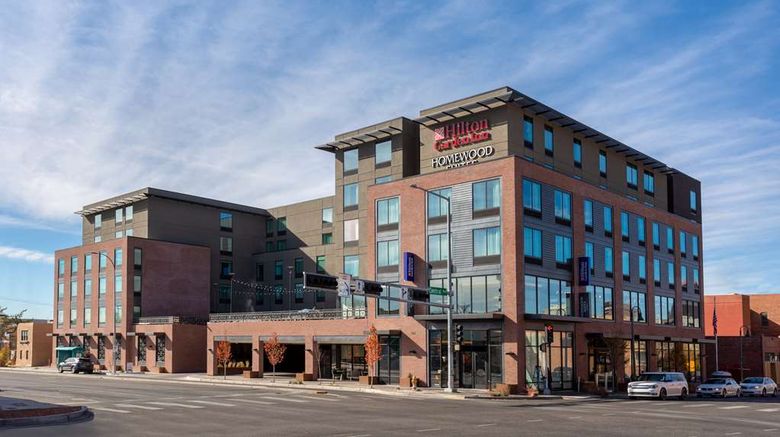 <b>Homewood Suites by Hilton Downtown Exterior</b>. Images powered by <a href="https://iceportal.shijigroup.com/" title="IcePortal" target="_blank">IcePortal</a>.