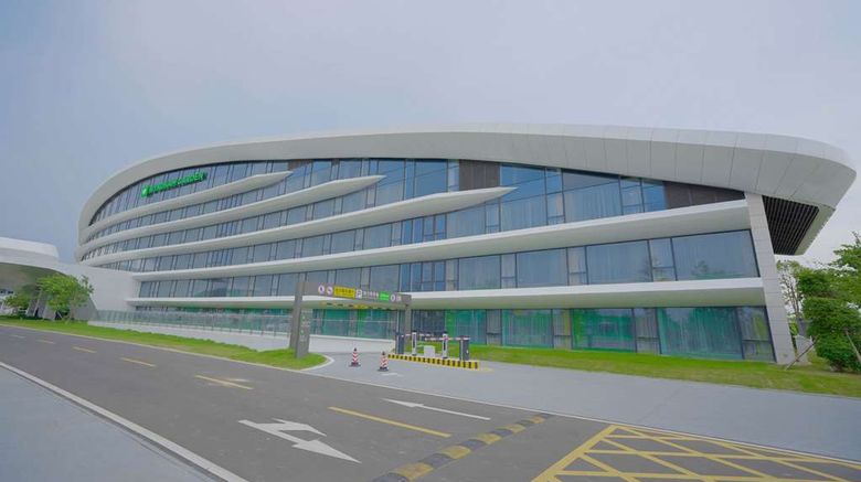 <b>Wyndham Garden Jinjiang Exterior</b>. Images powered by <a href="https://iceportal.shijigroup.com/" title="IcePortal" target="_blank">IcePortal</a>.