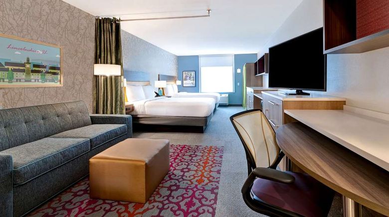 <b>Home2 Suites Lincolnshire Chicago Room</b>. Images powered by <a href="https://iceportal.shijigroup.com/" title="IcePortal" target="_blank">IcePortal</a>.