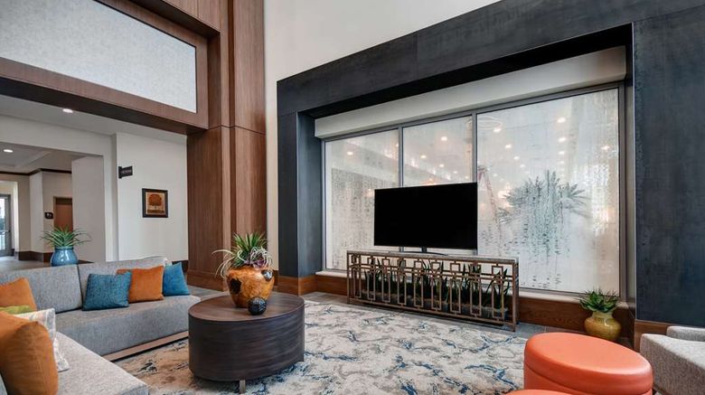 <b>Hilton Garden Inn Houston Medical Center Lobby</b>. Images powered by <a href="https://iceportal.shijigroup.com/" title="IcePortal" target="_blank">IcePortal</a>.