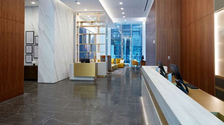 <b>Hilton Club The Central at 5th New York Lobby</b>. Images powered by <a href="https://iceportal.shijigroup.com/" title="IcePortal" target="_blank">IcePortal</a>.