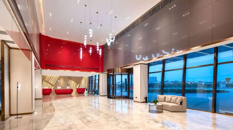 <b>Ramada by Wyndham Huzhou Wuxing Lobby</b>. Images powered by <a href="https://iceportal.shijigroup.com/" title="IcePortal" target="_blank">IcePortal</a>.