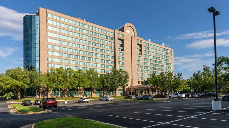 <b>Hilton Fairfax Exterior</b>. Images powered by <a href="https://iceportal.shijigroup.com/" title="IcePortal" target="_blank">IcePortal</a>.