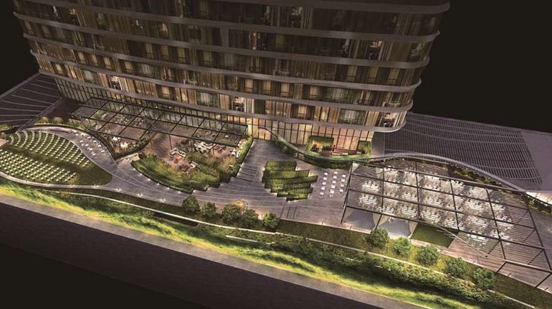 <b>Shangri-La Qiantan, Shanghai Exterior</b>. Images powered by <a href="https://iceportal.shijigroup.com/" title="IcePortal" target="_blank">IcePortal</a>.