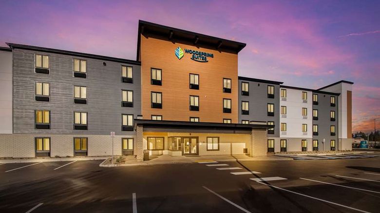 <b>WoodSpring Suites Portland Vancouver Exterior</b>. Images powered by <a href="https://iceportal.shijigroup.com/" title="IcePortal" target="_blank">IcePortal</a>.