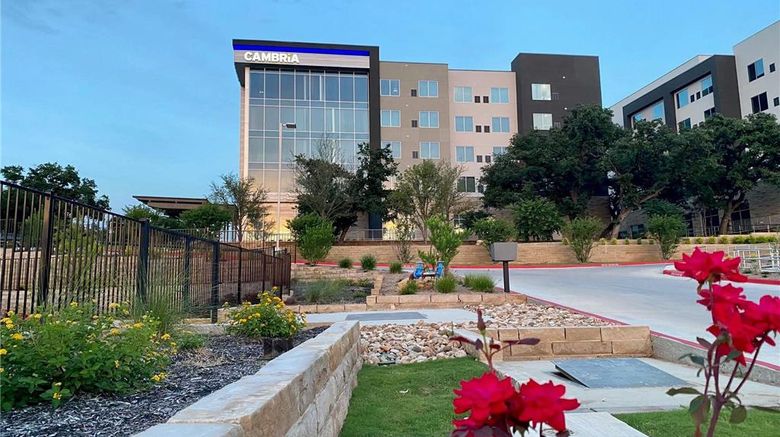 <b>Cambria Hotel Uptown near the Domain Exterior</b>. Images powered by <a href="https://iceportal.shijigroup.com/" title="IcePortal" target="_blank">IcePortal</a>.