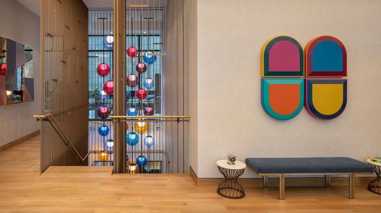 <b>Motto by Hilton New York City Chelsea Lobby</b>. Images powered by <a href="https://iceportal.shijigroup.com/" title="IcePortal" target="_blank">IcePortal</a>.
