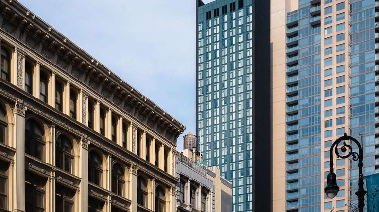 <b>Motto by Hilton New York City Chelsea Exterior</b>. Images powered by <a href="https://iceportal.shijigroup.com/" title="IcePortal" target="_blank">IcePortal</a>.