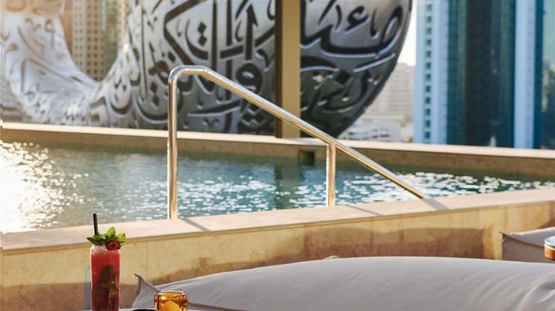 <b>25hours Hotel Dubai One Central Pool</b>. Images powered by <a href="https://iceportal.shijigroup.com/" title="IcePortal" target="_blank">IcePortal</a>.