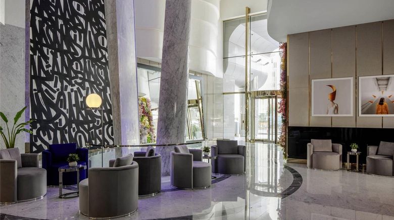 <b>Hyde Hotel Dubai Exterior</b>. Images powered by <a href="https://iceportal.shijigroup.com/" title="IcePortal" target="_blank">IcePortal</a>.