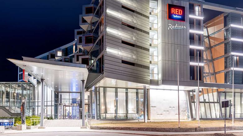 Radisson Red Oslo Airport Exterior. Images powered by <a href="https://iceportal.shijigroup.com" target="_blank" rel="noopener">Ice Portal</a>.