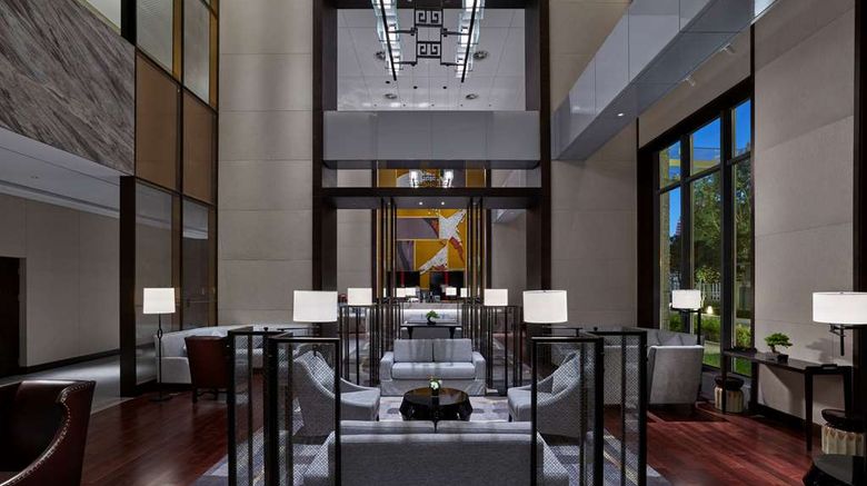<b>DoubleTree by Hilton Baoding Lobby</b>. Images powered by <a href="https://iceportal.shijigroup.com/" title="IcePortal" target="_blank">IcePortal</a>.