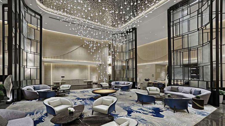 <b>Hilton Lanzhou City Center Lobby</b>. Images powered by <a href="https://iceportal.shijigroup.com/" title="IcePortal" target="_blank">IcePortal</a>.