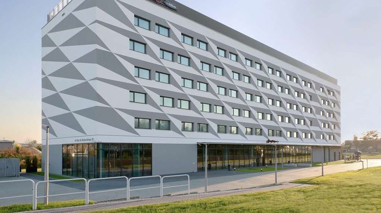 Hampton by Hilton Krakow Airport Exterior. Images powered by <a href="https://iceportal.shijigroup.com" target="_blank" rel="noopener">Ice Portal</a>.