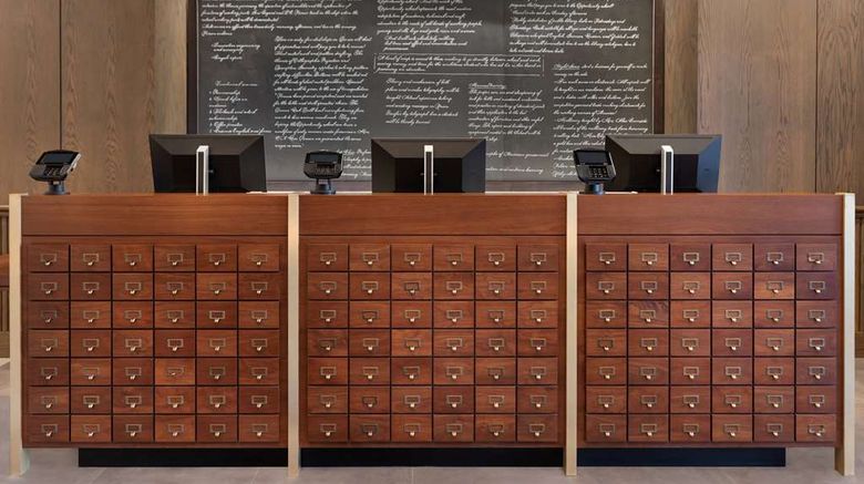 <b>The Slate Denver, Tapestry Collection Lobby</b>. Images powered by <a href="https://iceportal.shijigroup.com/" title="IcePortal" target="_blank">IcePortal</a>.