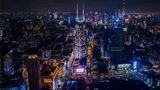 <b>Conrad Shanghai Exterior</b>. Images powered by <a href="https://iceportal.shijigroup.com/" title="IcePortal" target="_blank">IcePortal</a>.
