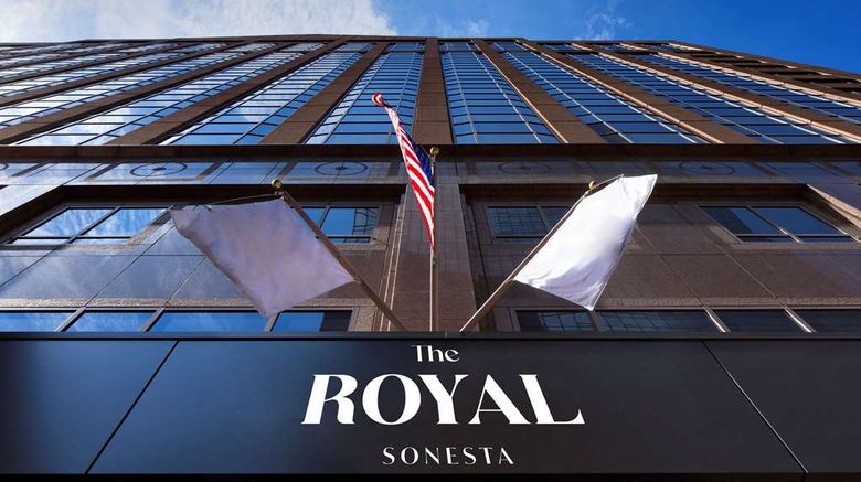 <b>The Royal Sonesta Minneapolis Downtown Exterior</b>. Images powered by <a href="https://iceportal.shijigroup.com/" title="IcePortal" target="_blank">IcePortal</a>.