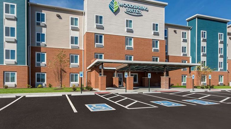 <b>WoodSpring Suites Dayton North Exterior</b>. Images powered by <a href="https://iceportal.shijigroup.com/" title="IcePortal" target="_blank">IcePortal</a>.