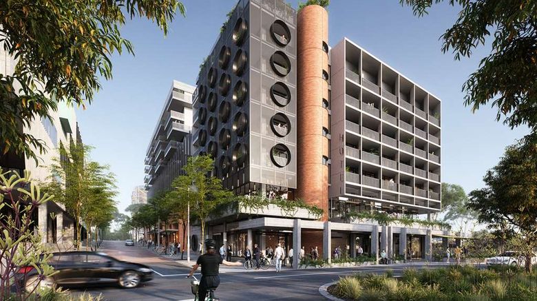Nesuto Curtin Perth Hotel Exterior. Images powered by <a href="https://iceportal.shijigroup.com" target="_blank" rel="noopener">Ice Portal</a>.