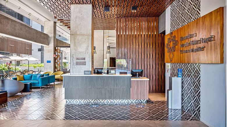 <b>Hampton Inn by Hilton Nuevo Vallarta Lobby</b>. Images powered by <a href="https://iceportal.shijigroup.com/" title="IcePortal" target="_blank">IcePortal</a>.