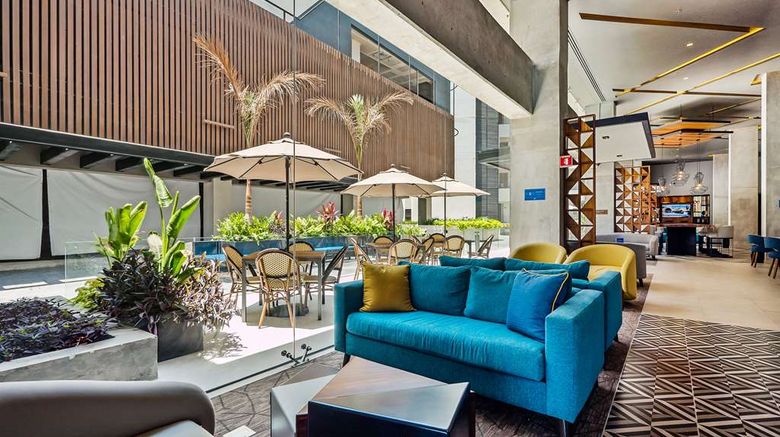 <b>Hampton Inn by Hilton Nuevo Vallarta Lobby</b>. Images powered by <a href="https://iceportal.shijigroup.com/" title="IcePortal" target="_blank">IcePortal</a>.