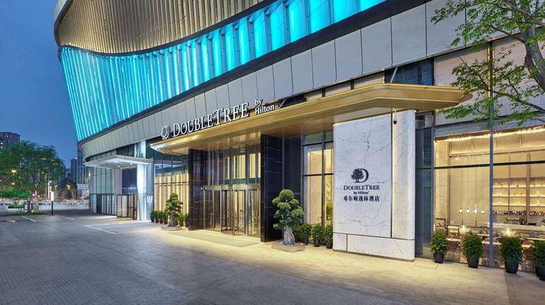 DoubleTree by Hilton Chengdu Riverside Exterior. Images powered by <a href="https://iceportal.shijigroup.com" target="_blank" rel="noopener">Ice Portal</a>.