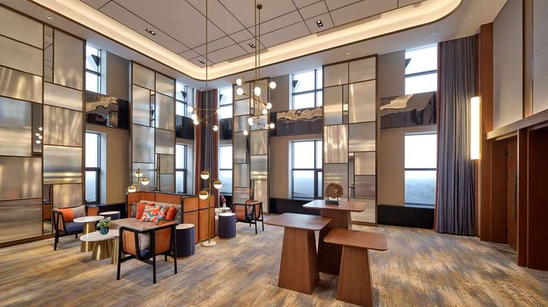 <b>Hilton Garden Inn Jinzhou Central Street Meeting</b>. Images powered by <a href="https://iceportal.shijigroup.com/" title="IcePortal" target="_blank">IcePortal</a>.