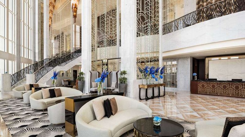 <b>Wyndham Grand Doha West Bay Beach Lobby</b>. Images powered by <a href="https://iceportal.shijigroup.com/" title="IcePortal" target="_blank">IcePortal</a>.