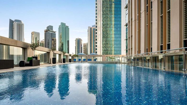 <b>Wyndham Grand Doha West Bay Beach Pool</b>. Images powered by <a href="https://iceportal.shijigroup.com/" title="IcePortal" target="_blank">IcePortal</a>.