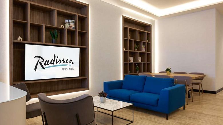 <b>Radisson Hotel Ferrara Lobby</b>. Images powered by <a href="https://iceportal.shijigroup.com/" title="IcePortal" target="_blank">IcePortal</a>.