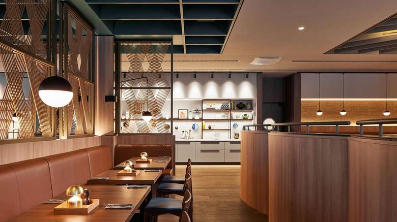 <b>Adina Apartment Hotel Duesseldorf Restaurant</b>. Images powered by <a href="https://iceportal.shijigroup.com/" title="IcePortal" target="_blank">IcePortal</a>.