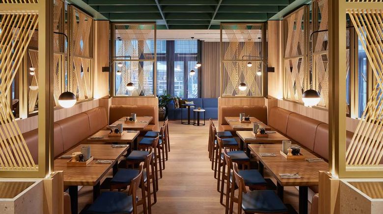<b>Adina Apartment Hotel Duesseldorf Restaurant</b>. Images powered by <a href="https://iceportal.shijigroup.com/" title="IcePortal" target="_blank">IcePortal</a>.
