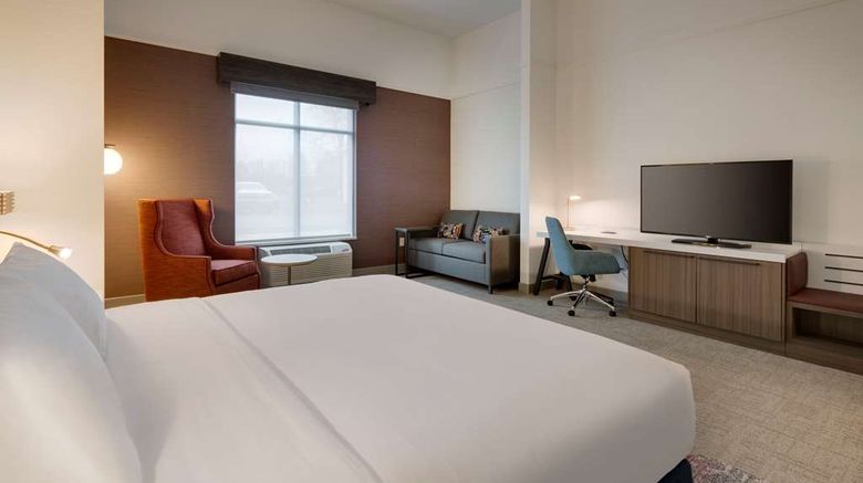 <b>Hilton Garden Inn Haymarket Room</b>. Images powered by <a href="https://iceportal.shijigroup.com/" title="IcePortal" target="_blank">IcePortal</a>.